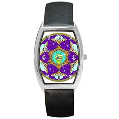 Alien Mandala Barrel Style Metal Watch