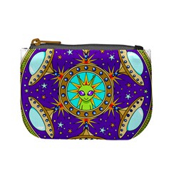 Alien Mandala Mini Coin Purses