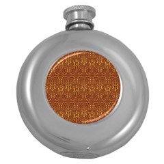 Art Abstract Pattern Round Hip Flask (5 Oz)