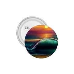 Art Sunset Beach Sea Waves 1 75  Buttons