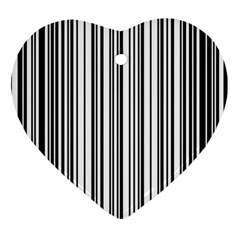 Barcode Pattern Ornament (heart) by Sapixe