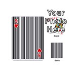 Barcode Pattern Playing Cards 54 (Mini)  Front - Heart5