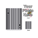 Barcode Pattern Playing Cards 54 (Mini)  Front - Spade6