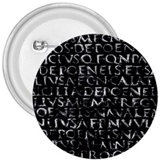 Antique Roman Typographic Pattern 3  Buttons