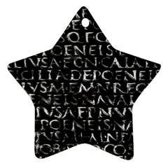 Antique Roman Typographic Pattern Ornament (Star)