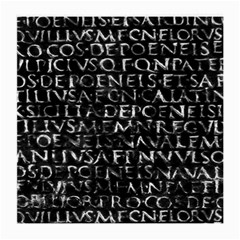 Antique Roman Typographic Pattern Medium Glasses Cloth by dflcprints