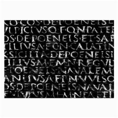 Antique Roman Typographic Pattern Large Glasses Cloth (2-Side)