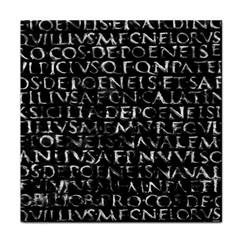 Antique Roman Typographic Pattern Face Towel