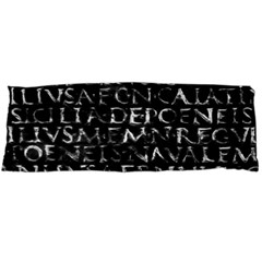 Antique Roman Typographic Pattern Body Pillow Case (Dakimakura)