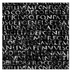 Antique Roman Typographic Pattern Large Satin Scarf (square) by dflcprints