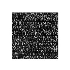 Antique Roman Typographic Pattern Satin Bandana Scarf