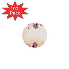 Background Floral Background 1  Mini Buttons (100 Pack) 