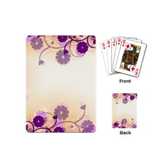 Background Floral Background Playing Cards (mini) 