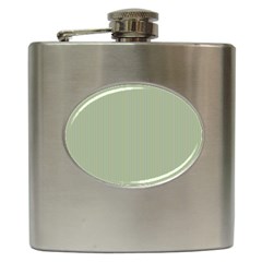 Background Pattern Green Hip Flask (6 Oz)