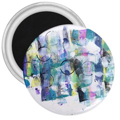 Background Color Circle Pattern 3  Magnets by Sapixe