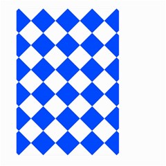 Blue White Diamonds Seamless Large Garden Flag (two Sides)