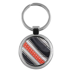 Bed Linen Microfibre Pattern Key Chains (round) 