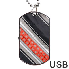 Bed Linen Microfibre Pattern Dog Tag Usb Flash (two Sides)