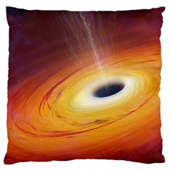 Black Hole Standard Flano Cushion Case (one Side) by Sapixe