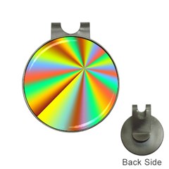 Burst Radial Shine Sunburst Sun Hat Clips With Golf Markers by Sapixe