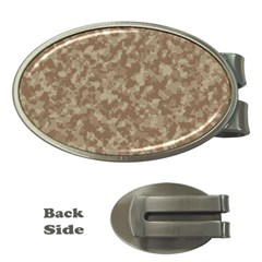 Camouflage Tarn Texture Pattern Money Clips (oval) 