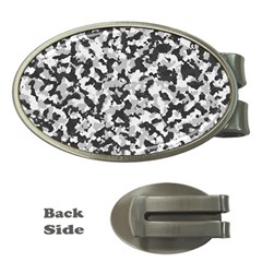 Camouflage Tarn Texture Pattern Money Clips (oval) 