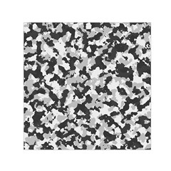 Camouflage Tarn Texture Pattern Small Satin Scarf (square)