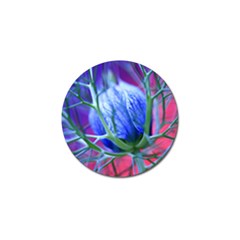 Blue Flowers With Thorns Golf Ball Marker (4 pack)