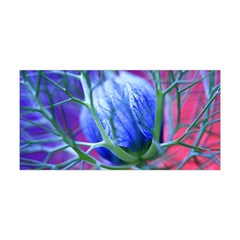 Blue Flowers With Thorns Yoga Headband