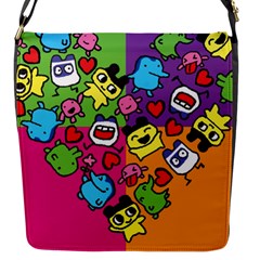 Cartoon Pattern Flap Messenger Bag (s) by Sapixe