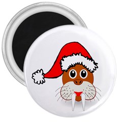 Child Of Artemis Christmas Animal Clipart 3  Magnets