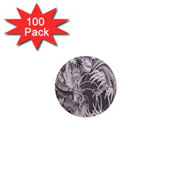 Chinese Dragon Tattoo 1  Mini Magnets (100 Pack)  by Sapixe