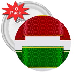 Christmas Banners Clipart 3  Buttons (10 Pack) 