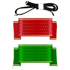 Christmas Banners Clipart Shoulder Sling Bags by Sapixe