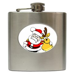 Christmas Santa Claus Hip Flask (6 Oz) by Sapixe