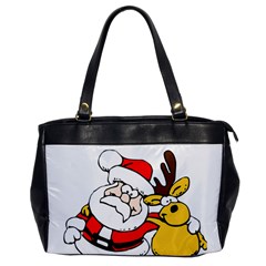 Christmas Santa Claus Office Handbags by Sapixe