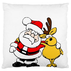 Christmas Santa Claus Standard Flano Cushion Case (one Side) by Sapixe