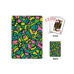 Circle Background Background Texture Playing Cards (mini) 