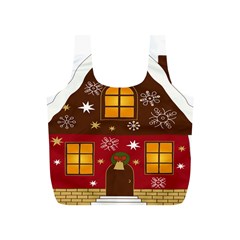 Christmas House Clipart Full Print Recycle Bags (s) 