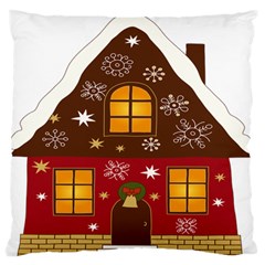 Christmas House Clipart Standard Flano Cushion Case (one Side)