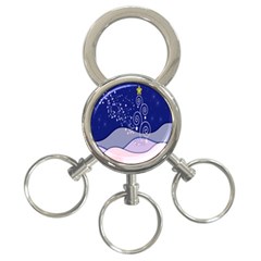 Christmas Tree 3-ring Key Chains by Sapixe