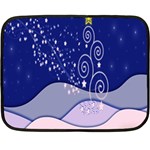 Christmas Tree Double Sided Fleece Blanket (Mini)  35 x27  Blanket Front