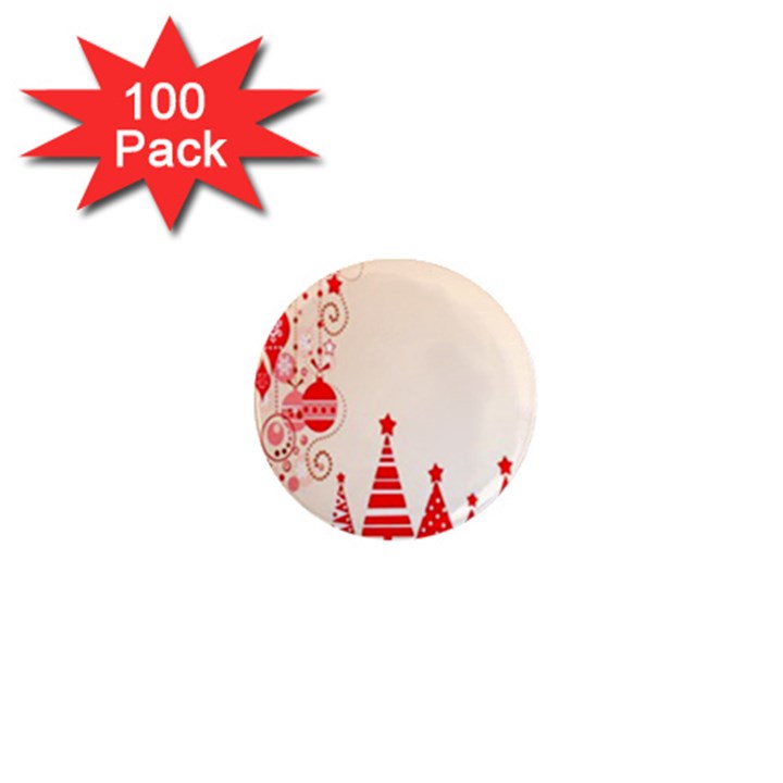 Christmas Clipart Wallpaper 1  Mini Magnets (100 pack) 