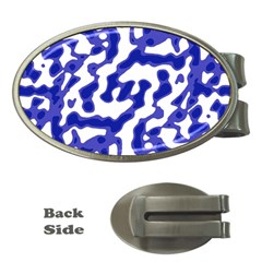 Bright Abstract Camo Pattern Money Clips (oval)  by dflcprints