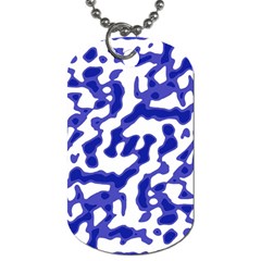 Bright Abstract Camo Pattern Dog Tag (one Side) by dflcprints