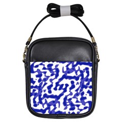 Bright Abstract Camo Pattern Girls Sling Bags by dflcprints