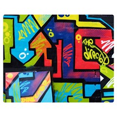 Urban Graffiti Movie Theme Productor Colorful Abstract Arrows Double Sided Flano Blanket (medium)  by genx