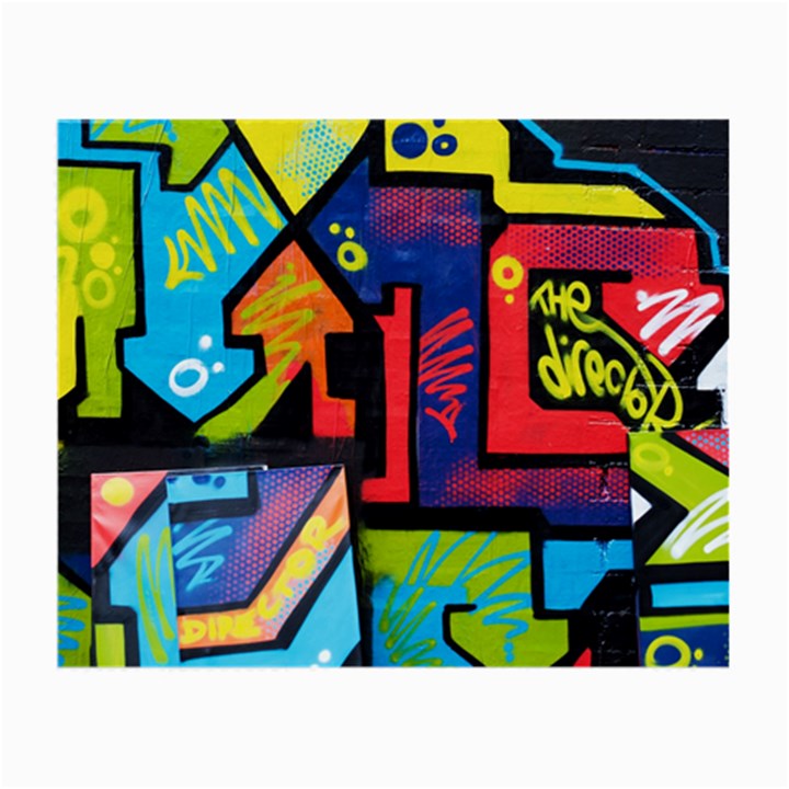 Urban Graffiti Movie Theme Productor Colorful Abstract arrows Small Glasses Cloth (2-Side)