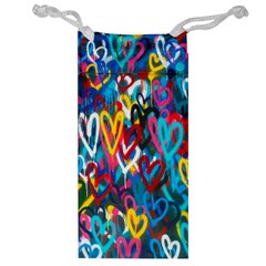 Graffiti Hearts Street Art Spray Paint Rad Jewelry Bag by genx