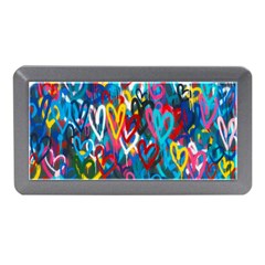 Graffiti Hearts Street Art Spray Paint Rad Memory Card Reader (mini) by genx